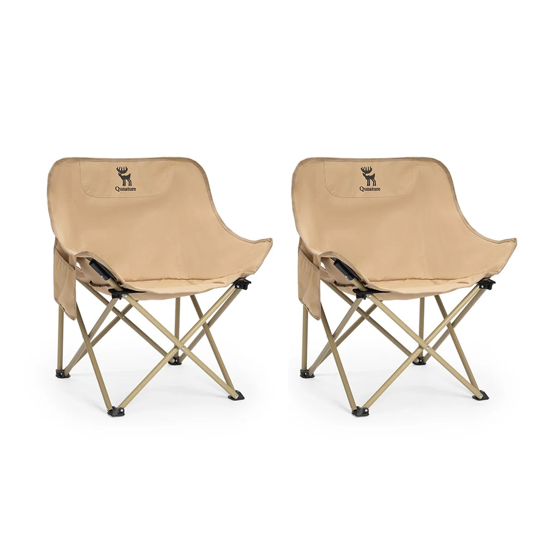 Folding Carbon Steel Camping Chair - Adult & Kids Sizes
