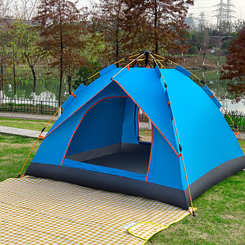 Quick Deploy Green White 4 Person Camping Tent