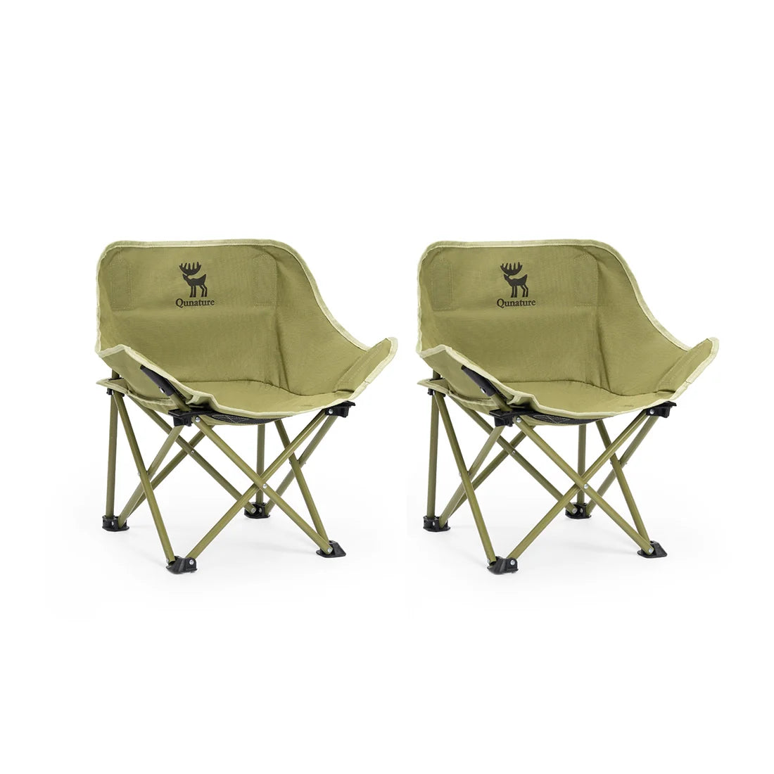 Folding Carbon Steel Camping Chair - Adult & Kids Sizes
