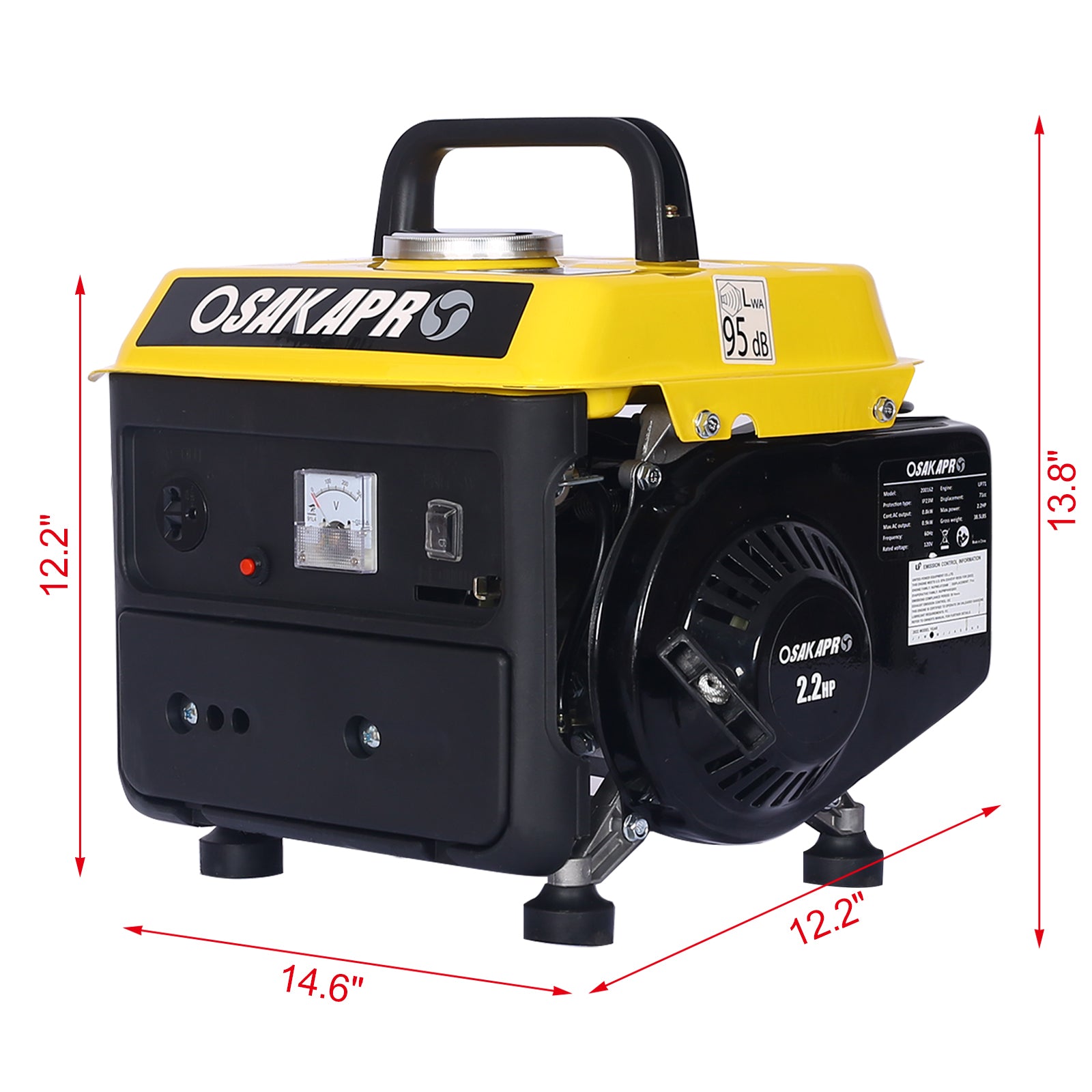 Portable Low Noise Gas Powered Outdoor Generator