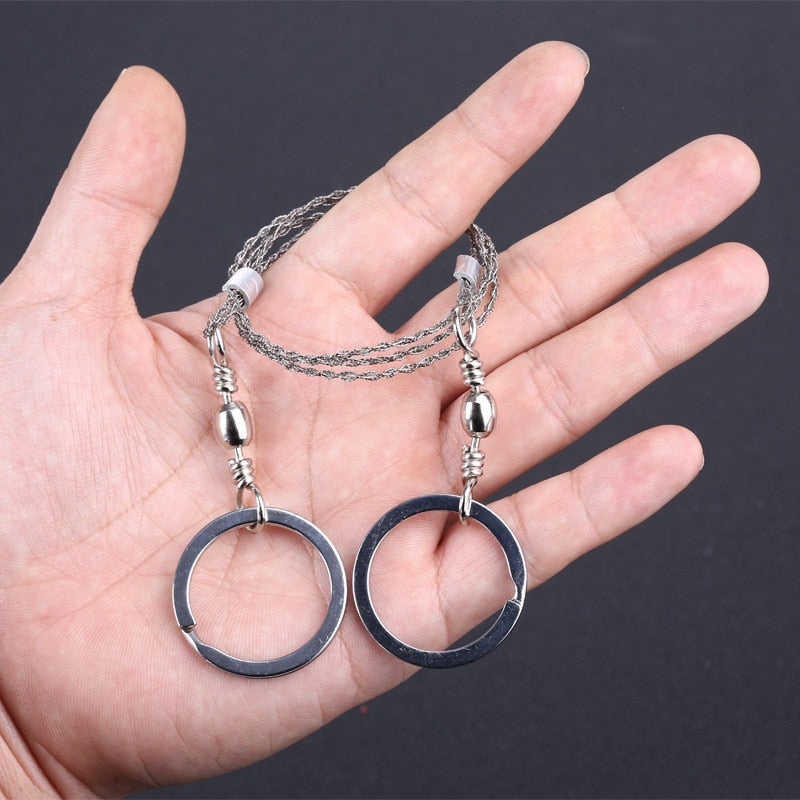 Portable Hand Chain Saw Survival Wire Camping Tool