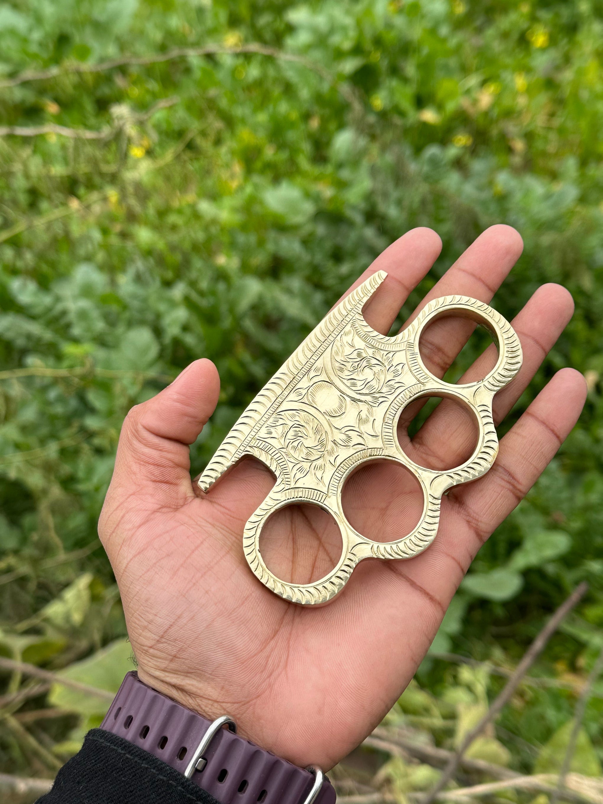 Solid Brass Knuckles – EDC Survival Gear