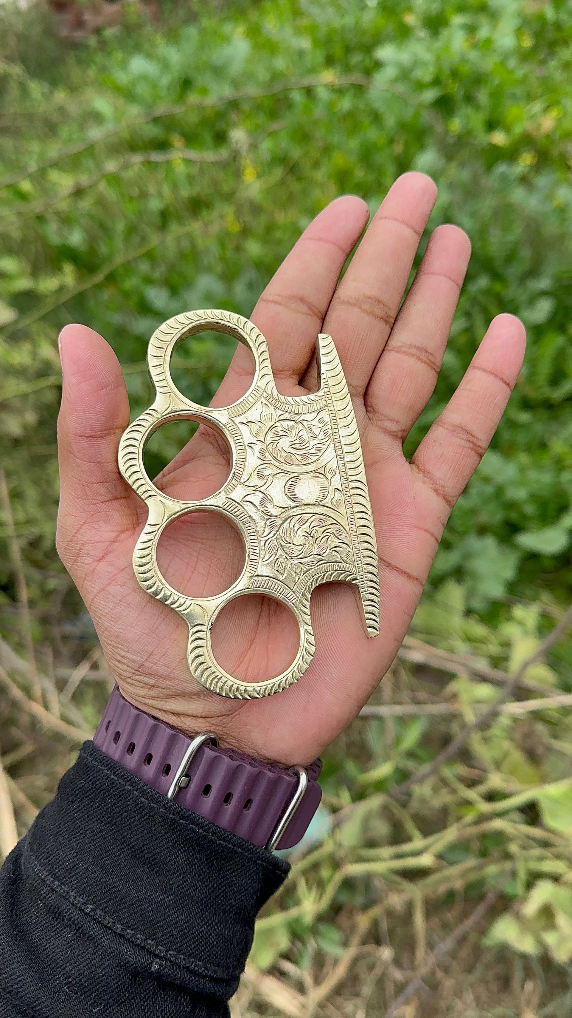 Solid Brass Knuckles – EDC Survival Gear