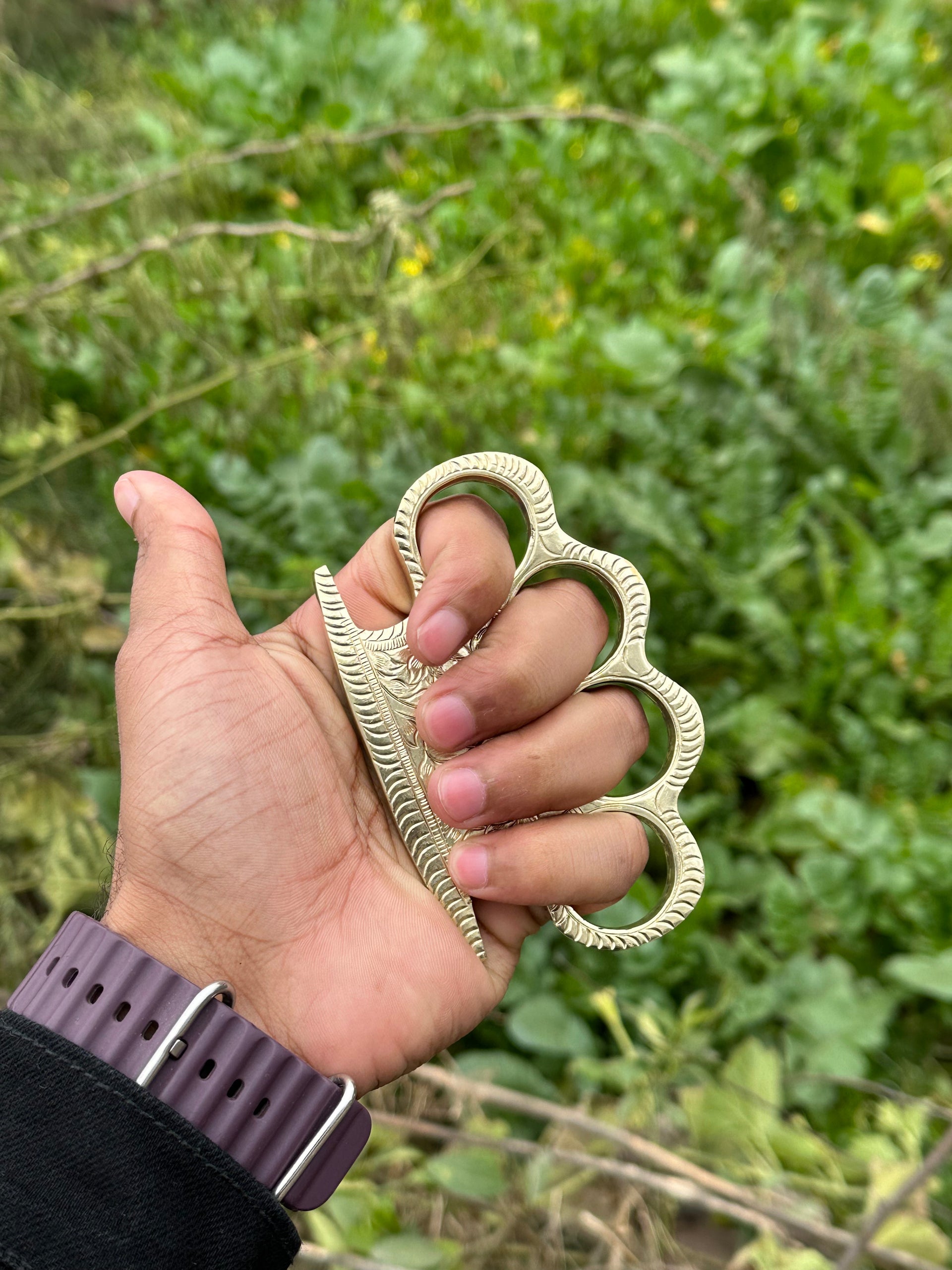 Solid Brass Knuckles – EDC Survival Gear