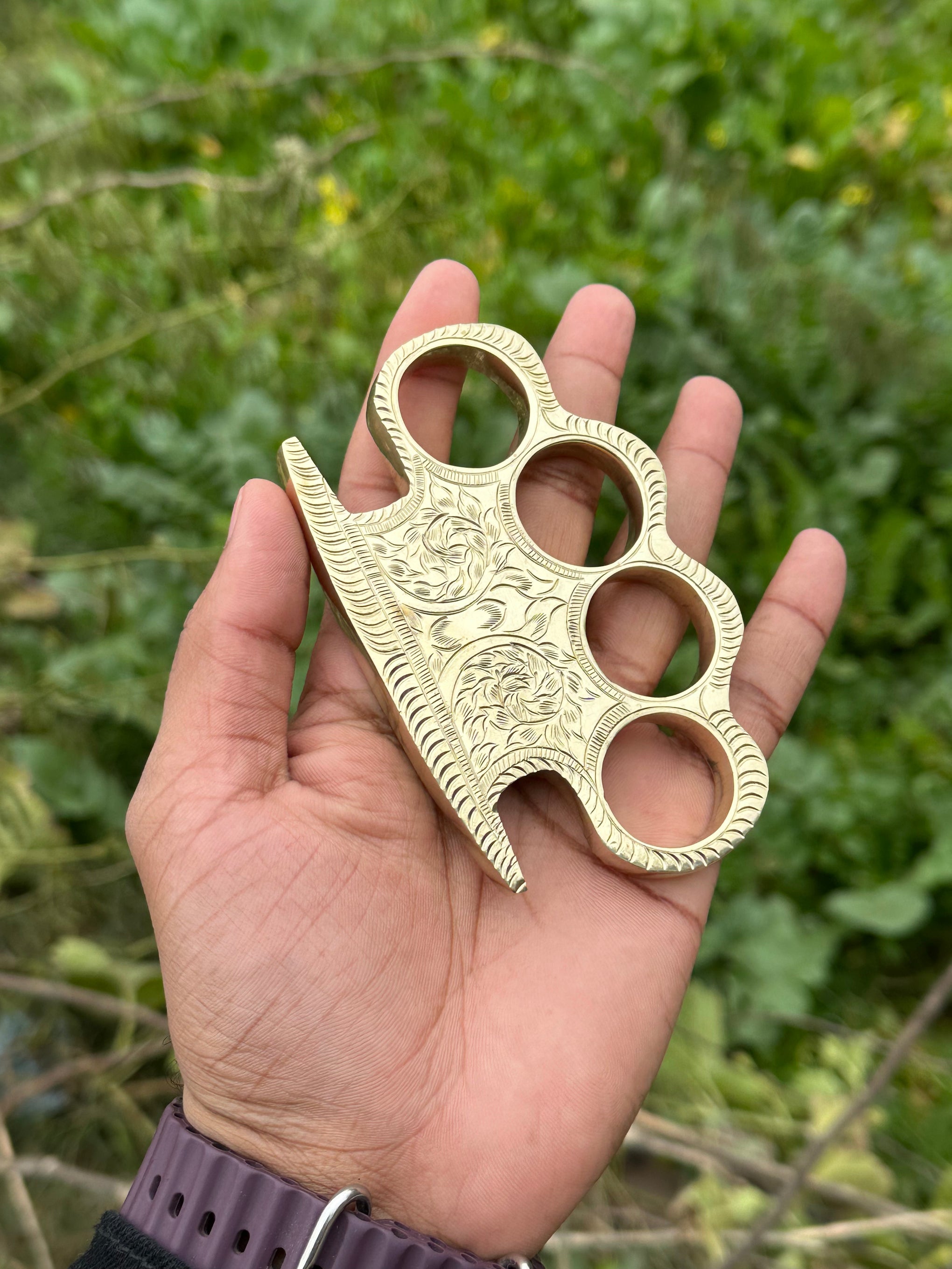 Solid Brass Knuckles – EDC Survival Gear