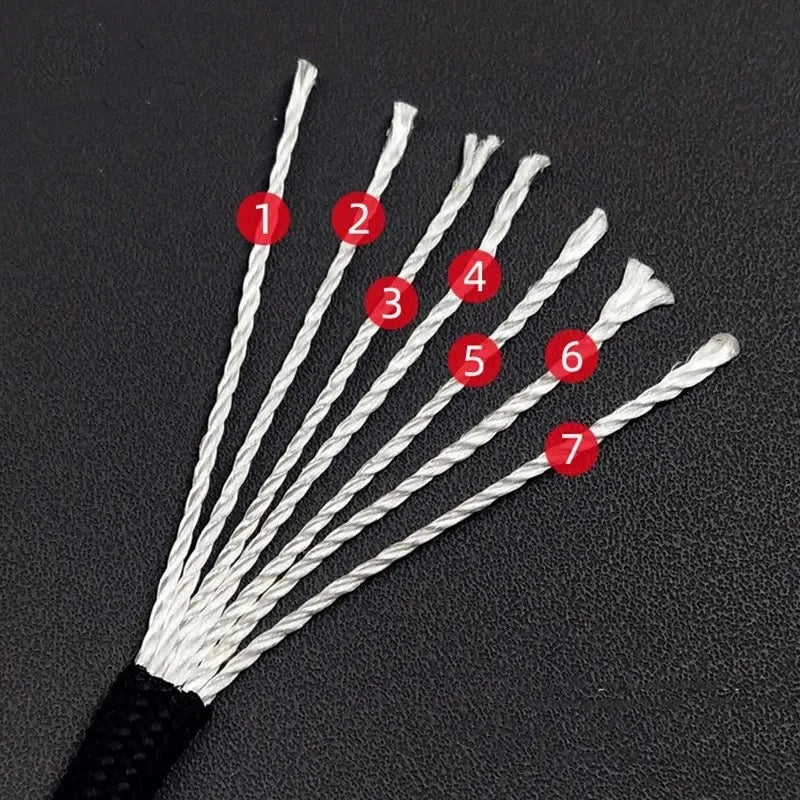 7 Core 550 Paracord 4mm Polyester Survival Rope