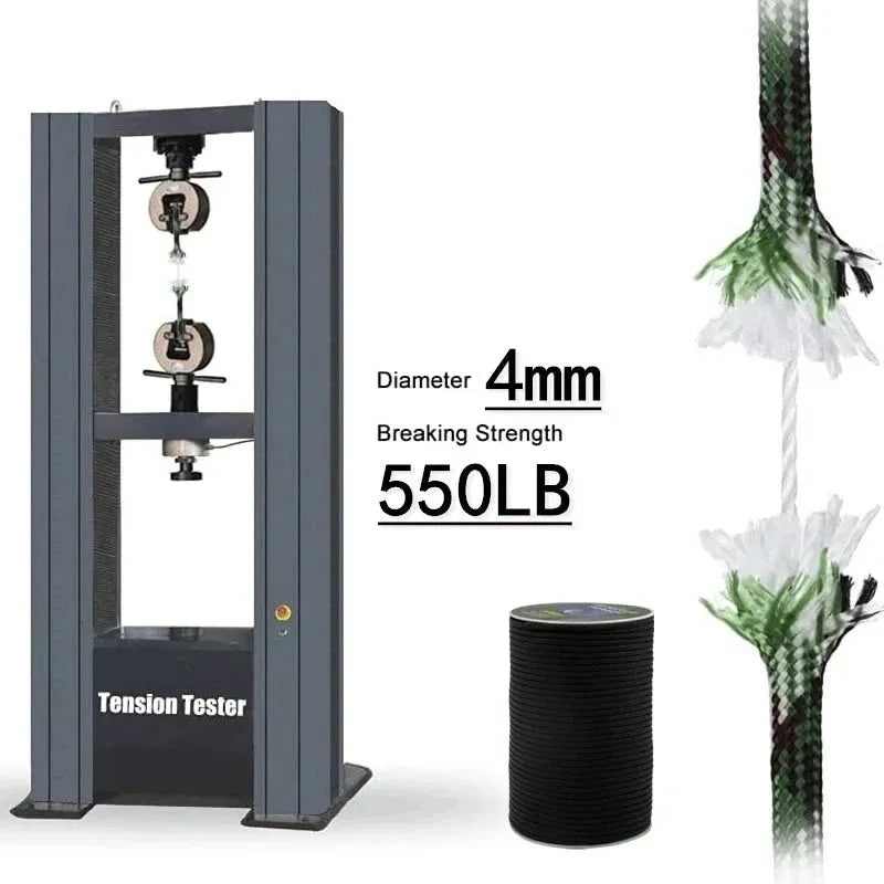 7 Core 550 Paracord 4mm Polyester Survival Rope