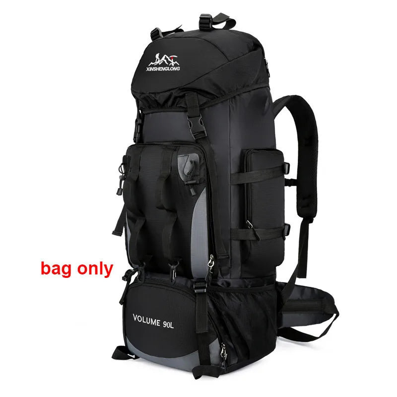 90L Waterproof Hiking Camping Trekking Backpack Rucksack