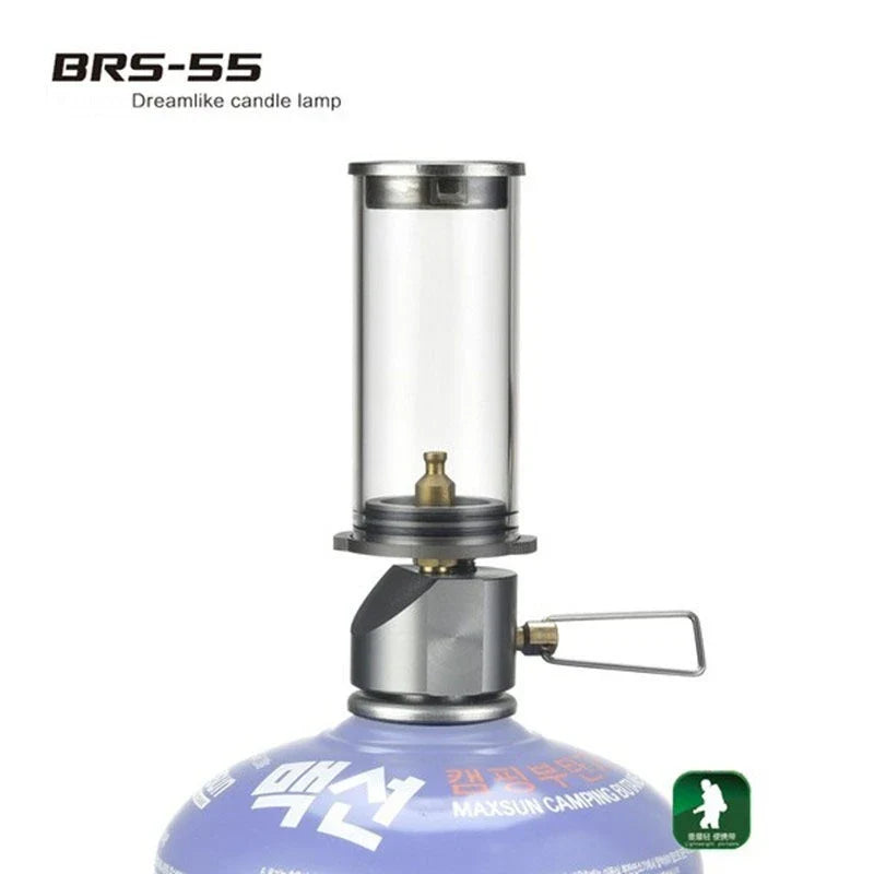 BRS-55 Dreamlike Candlelight Lamp Tent Lighting Equipment Camping Lamp Windproof Gas Candle Lamp Outdoor Camping Lights