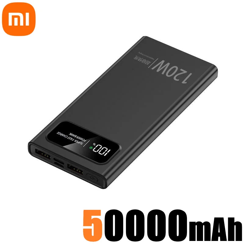 Xiaomi 200000mAh Power Bank 120W Super Fast Charger Large Capacity Mobile Power Portable External Battery for iPhone Samsung New