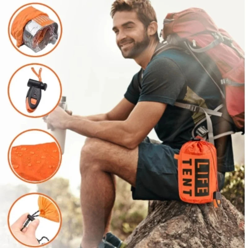 2 Person Waterproof Emergency Camping Travel Tent