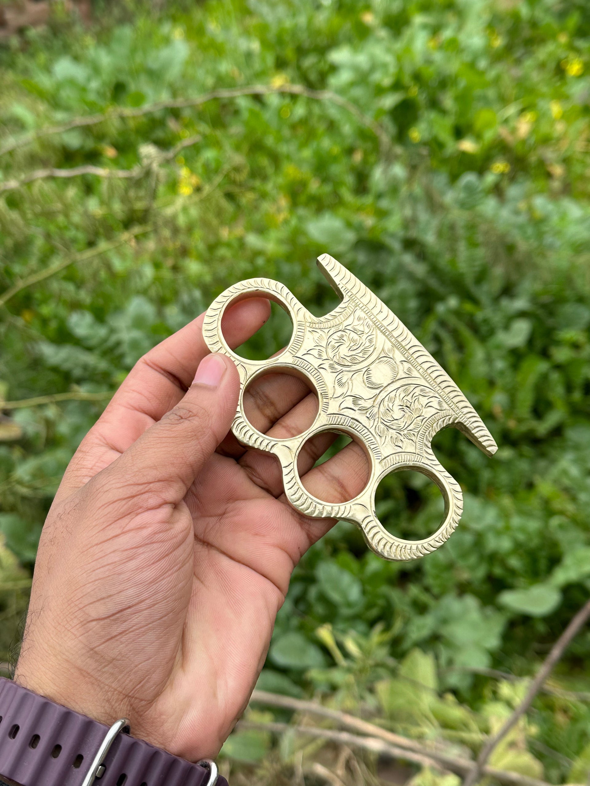 Solid Brass Knuckles – EDC Survival Gear