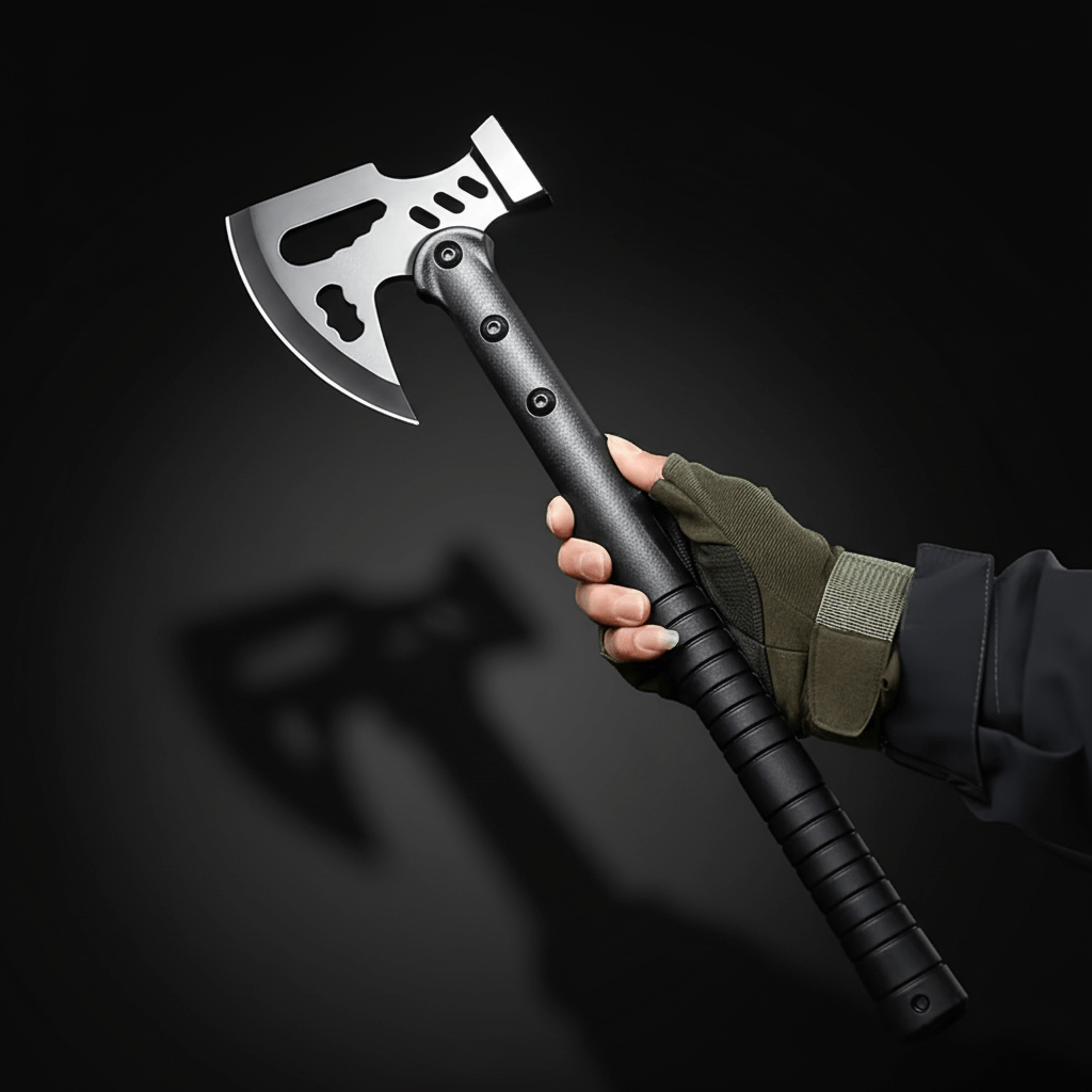 Stainless Steel Multifunction Survival Axe Hammer Outdoor Tool