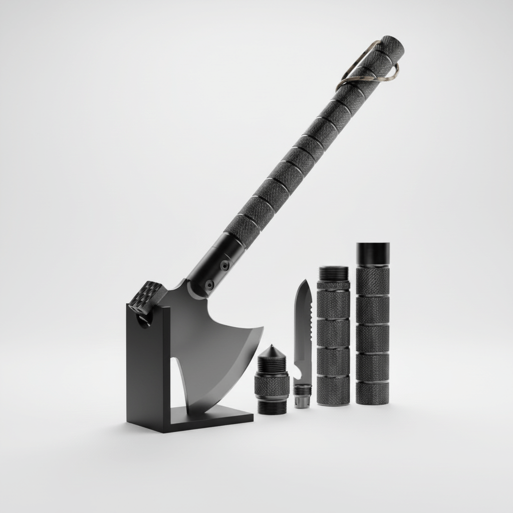 Stainless Steel Survival Axe Hammer Multi Tool