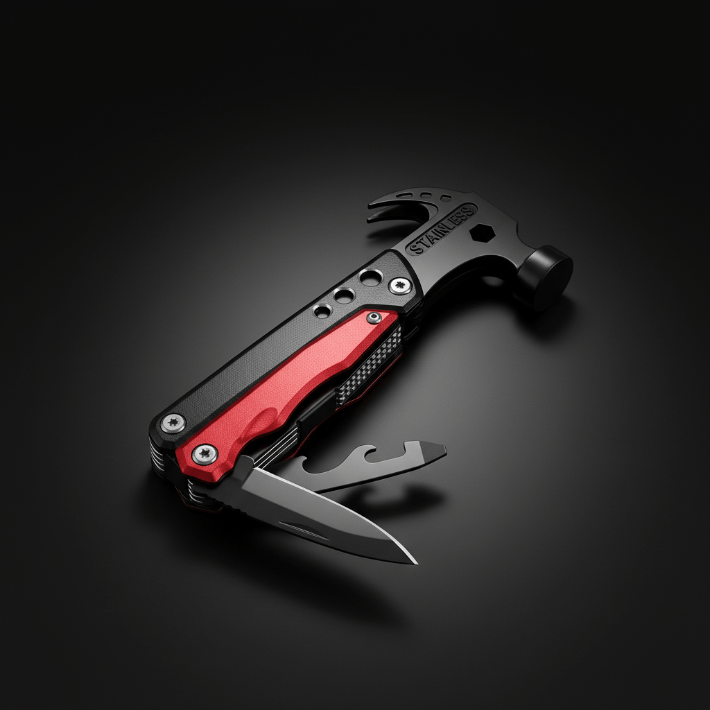 Multifunction Stainless Steel Camping Hammer Pliers Tool
