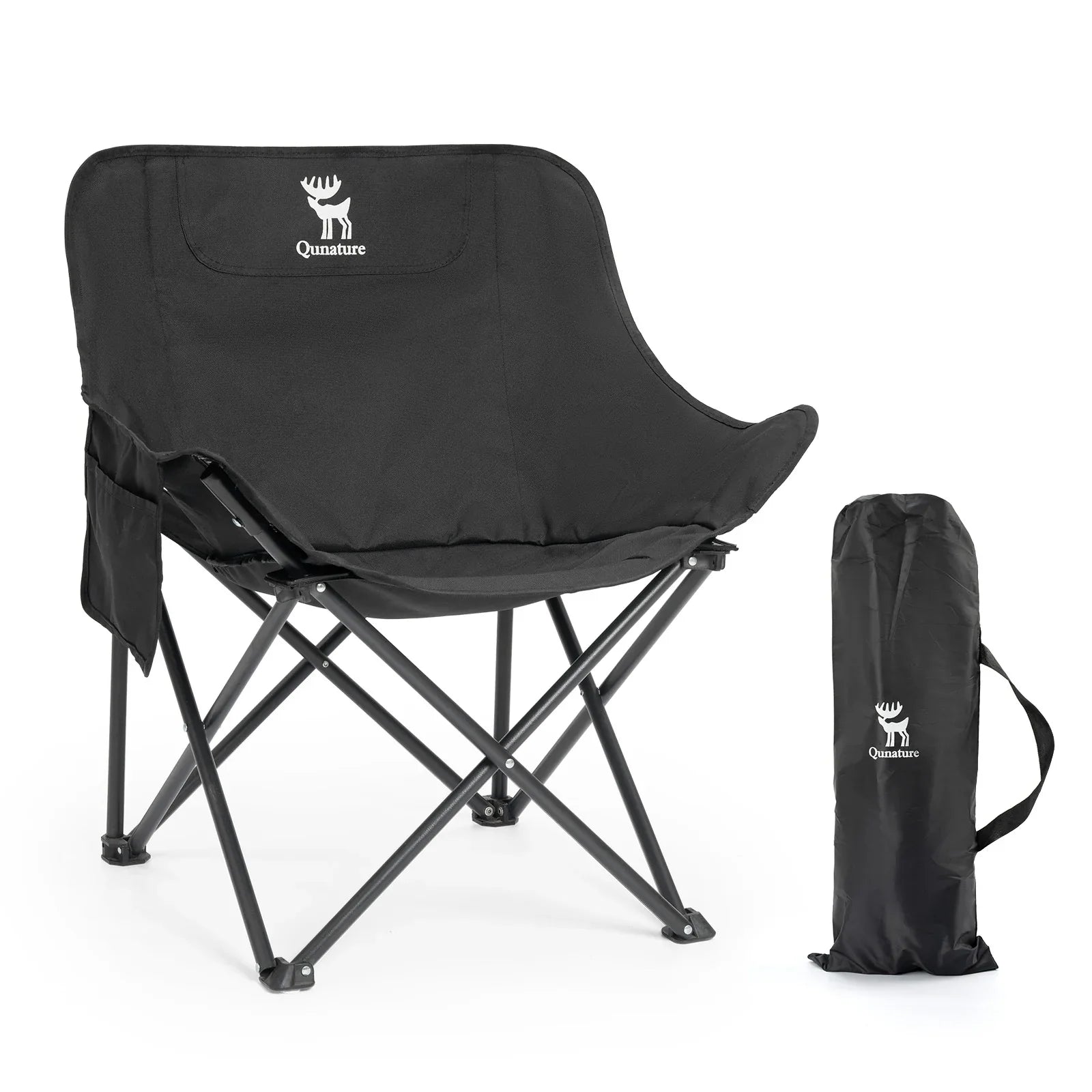Folding Carbon Steel Camping Chair - Adult & Kids Sizes