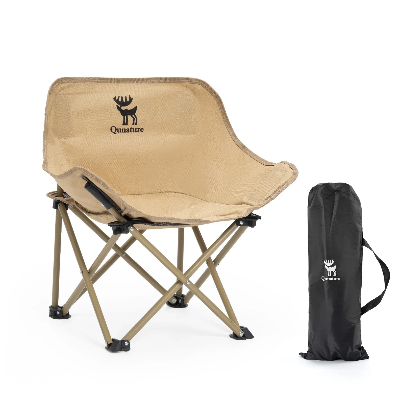 Folding Carbon Steel Camping Chair - Adult & Kids Sizes