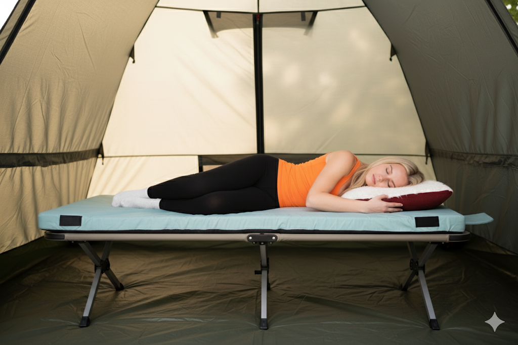 Home Bed Comfort with the Matrix Air-Cell Memory Foam Camping Mattress