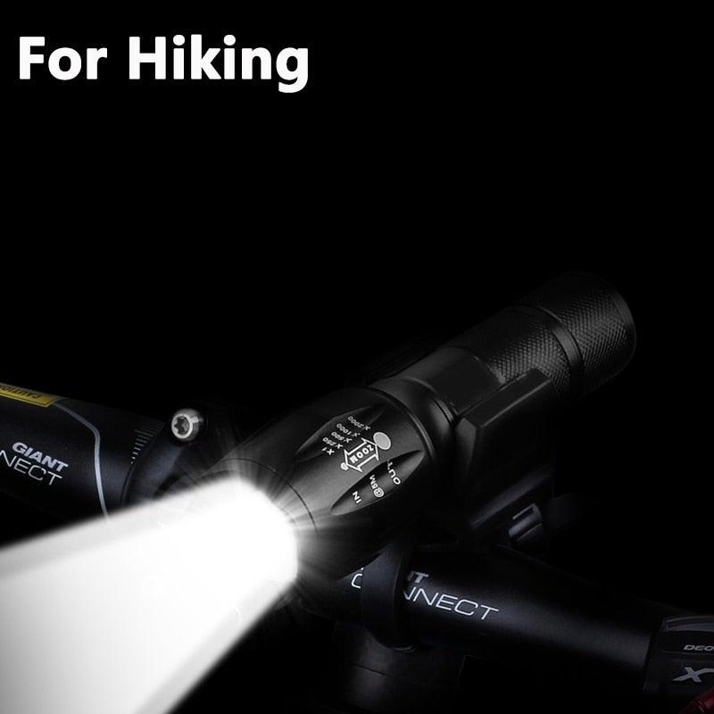 Waterproof Z45 LED Flashlight Zoomable Rechargeable Torch