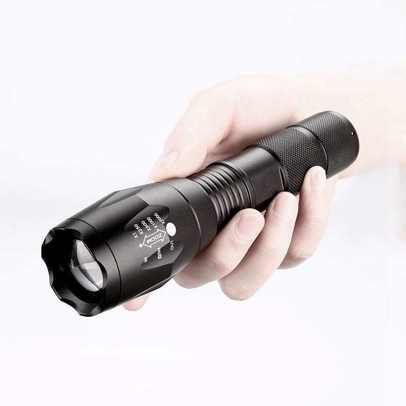 Waterproof Z45 LED Flashlight Zoomable Rechargeable Torch