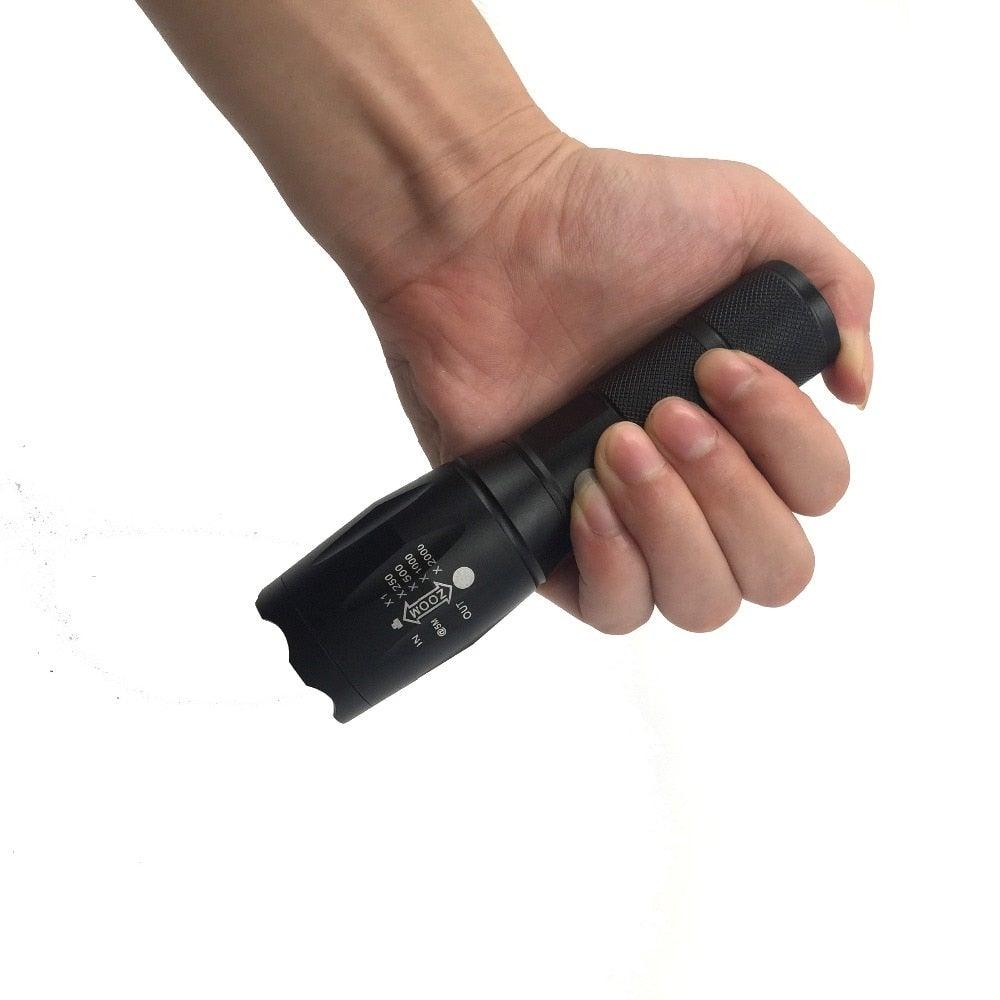 Waterproof Z45 LED Flashlight Zoomable Rechargeable Torch