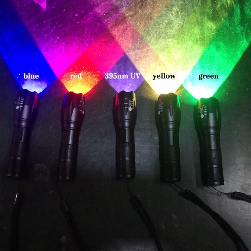 Waterproof Z45 LED Flashlight Zoomable Rechargeable Torch