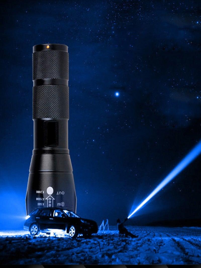 Waterproof Z45 LED Flashlight Zoomable Rechargeable Torch