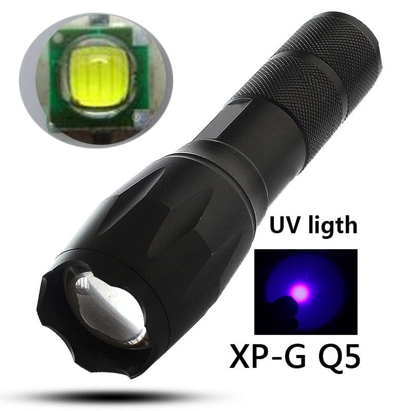 Waterproof Z45 LED Flashlight Zoomable Rechargeable Torch